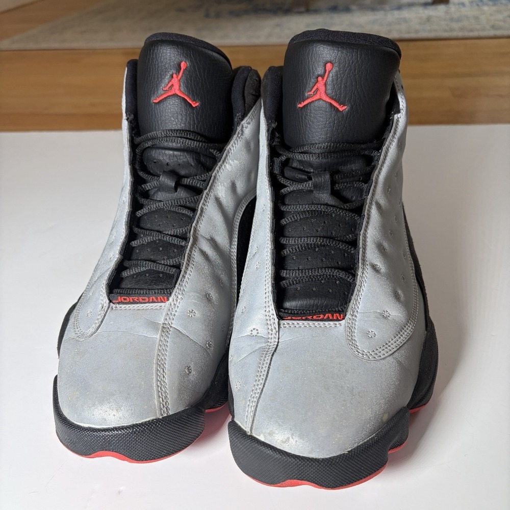 Size 10.5‎ Nike Air Jordan 13 Retro Reflective Silver Sneakers 696298-023